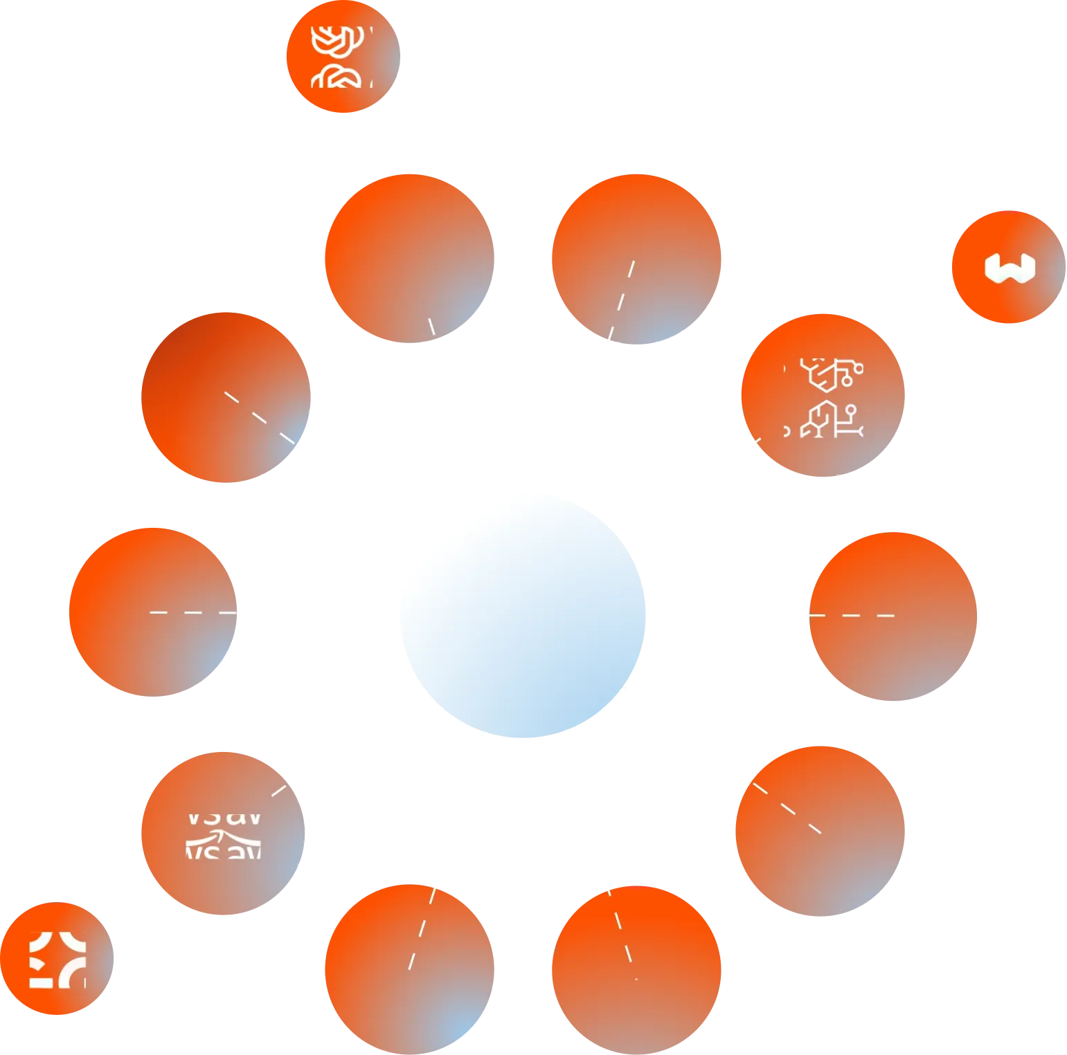 Illustration for An enterprise-grade AI foundation.<br>Powered by our <span class="text-primary">Composable Agentic OS</span>